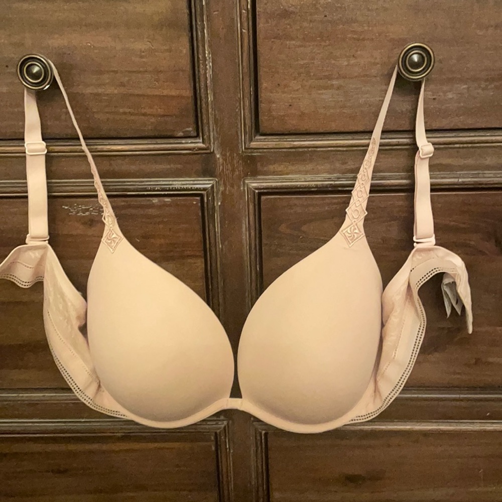 Simone Perle plunge bra underwire nude